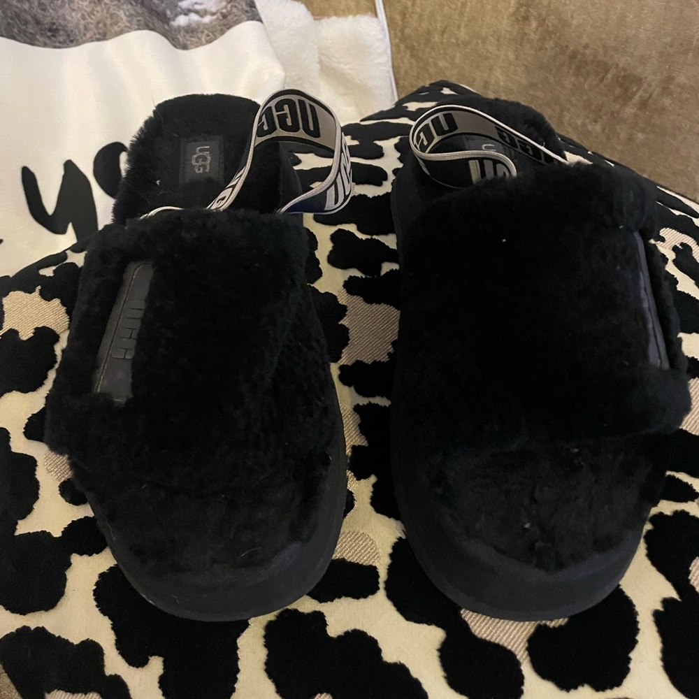 Black ugg  sling back worn very few times